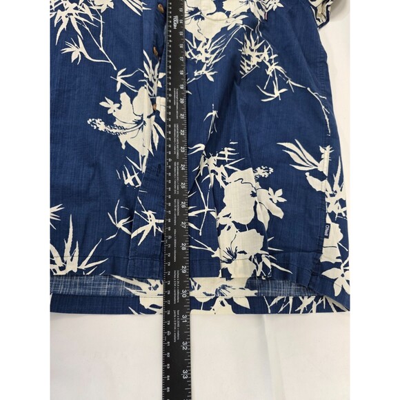 Mens O'Neill Button Up Blue Multi Floral Hawaiian Collar Shirt SZ M - Picture 4 of 10